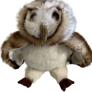 Folkmanis Rare Retired Medium size Barn Owl Plush Puppet
